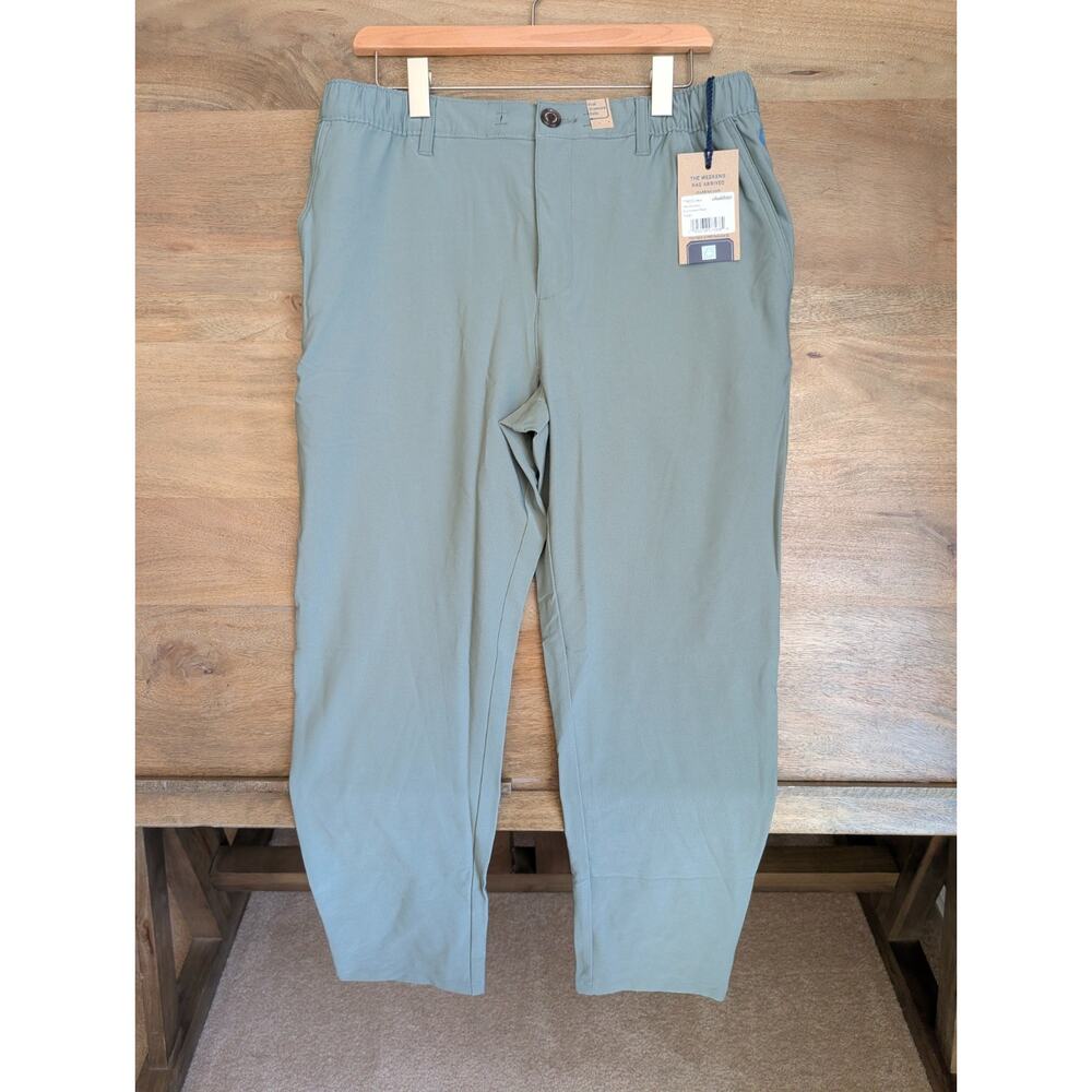 Chubbies Everywear Pants Mens Large Green The Forests Performance Straight NWT